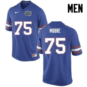 Men's Florida Gators #75 TJ Moore NCAA Nike Blue Authentic Stitched College Football Jersey SWF7462BU